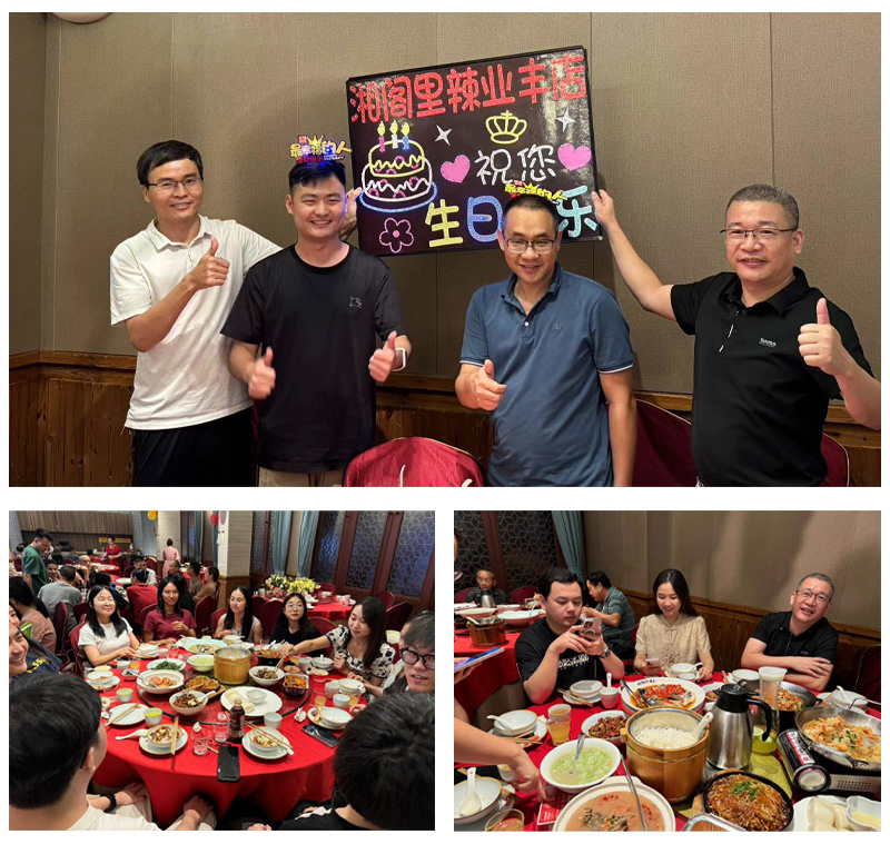 Cowin company holds a birthday party for colleagues who have their June birthdays
