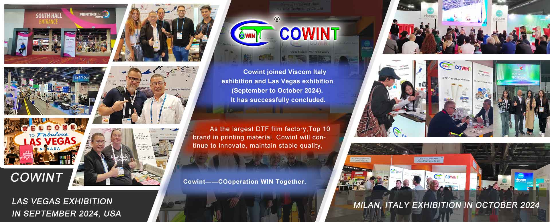 Cowint viscom italy and usa exhibition